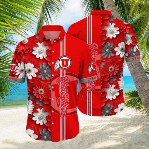 Floral Aloha NCAA Utah Utes Hawaiian Shirts