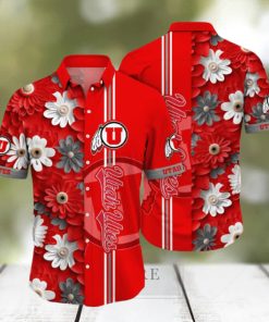 Floral Aloha NCAA Utah Utes Hawaiian Shirts