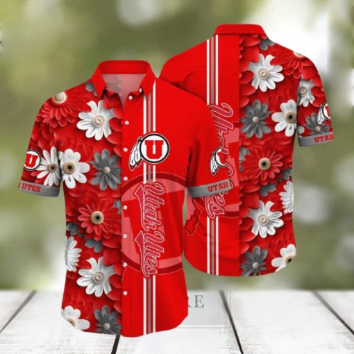 Floral Aloha NCAA Utah Utes Hawaiian Shirts