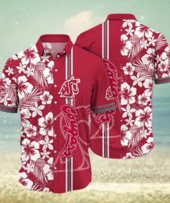 Floral Aloha NCAA Washington State Cougars Hawaiian Shirt Beach Gift For Friend