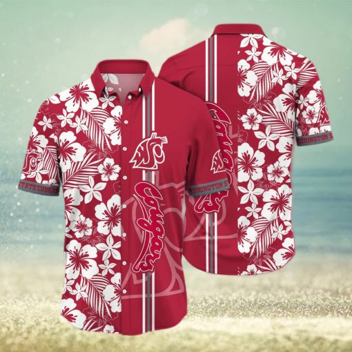 Floral Aloha NCAA Washington State Cougars Hawaiian Shirt Beach Gift For Friend