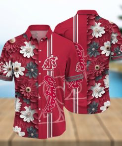 Floral Aloha NCAA Washington State Cougars Hawaiian Shirt Beach Gift For Him