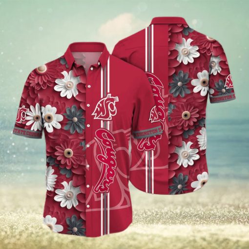 Floral Aloha NCAA Washington State Cougars Hawaiian Shirt Beach Gift For Him