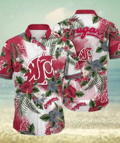 Floral Aloha NCAA Washington State Cougars Hawaiian Shirt Best Beach Gift