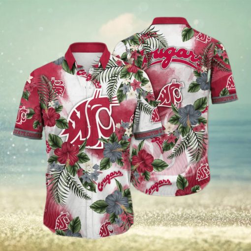 Floral Aloha NCAA Washington State Cougars Hawaiian Shirt Best Beach Gift