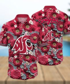 Floral Aloha NCAA Washington State Cougars Hawaiian Shirt Trendy Summer Gift