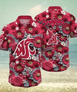 Floral Aloha NCAA Washington State Cougars Hawaiian Shirt Trendy Summer Gift