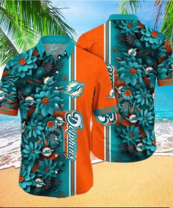 Floral Aloha NFL Miami Dolphins Hawaiian Shirt Beach Lovers Gift hawaiian shirt