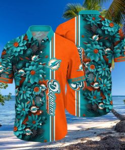 Floral Aloha NFL Miami Dolphins Hawaiian Shirt Beach Lovers Gift