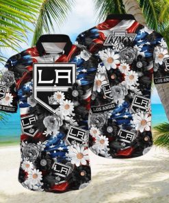 Floral Aloha NHL Los Angeles Kings Hawaiian Shirt Gift For Beach Lovers hawaiian shirt