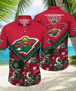 Minnesota Wild NHL Flower Hawaiian Shirt Great Gift For Men Women Fans