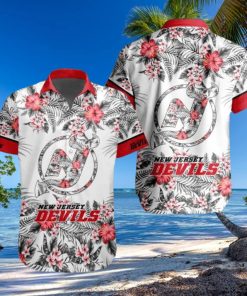 Floral Aloha New Jersey Devils Hawaiian Shirt