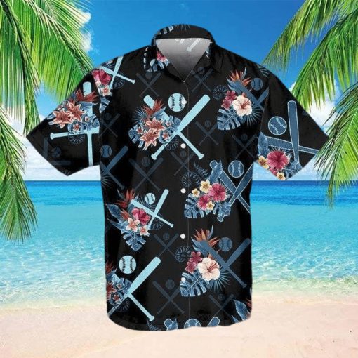 Floral Baseball Tropical Vibe Hawaiian Aloha Shirts