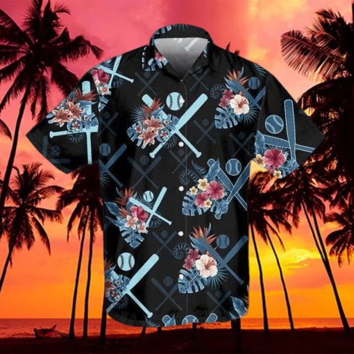 Floral Baseball Tropical Vibe Hawaiian Aloha Shirts