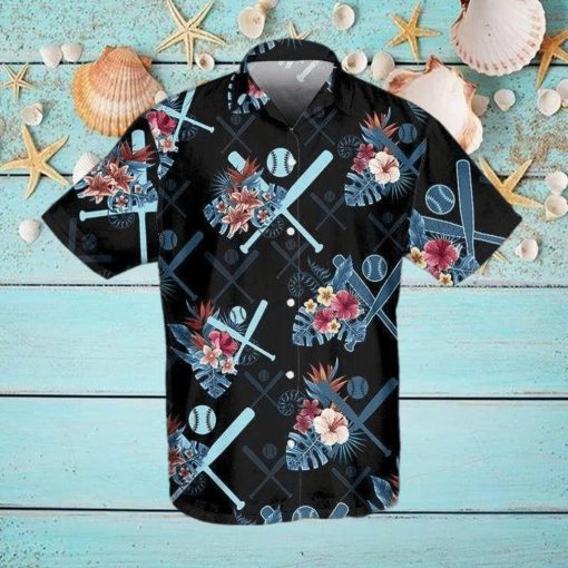 Floral Baseball Tropical Vibe Hawaiian Aloha Shirts