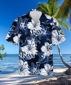 Floral Pattern Tampa Bay Ray Baseball Hawaiian Shirt