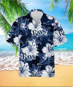 Floral Pattern Tampa Bay Ray Baseball Hawaiian Shirt