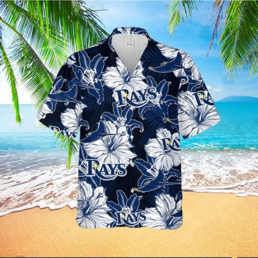 Floral Pattern Tampa Bay Ray Baseball Hawaiian Shirt