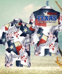 Floral Texas Hawaiian Shirt For Men Made In A Long Time Ago Texas State Shirt