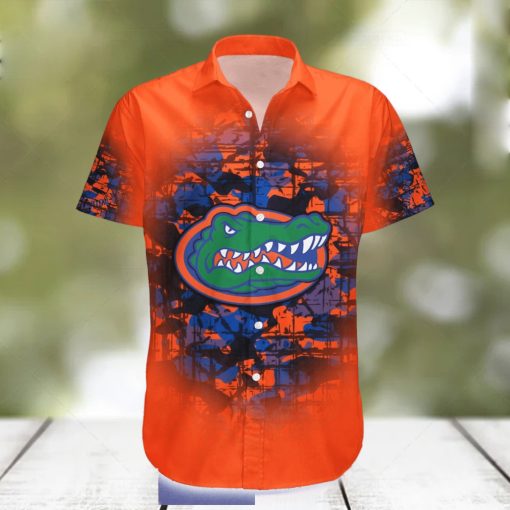 Florida Gators Hawaiian Shirt Camouflage NCAA Summer Custom Number And Name For Fans Gift hawaiian shirt