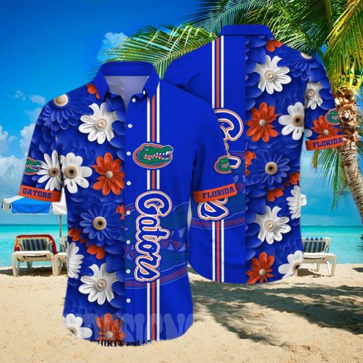 Florida Gators NCAA Flower 3D Hawaiian Shirt