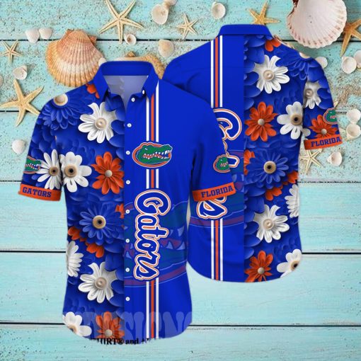 Florida Gators NCAA Flower 3D Hawaiian Shirt