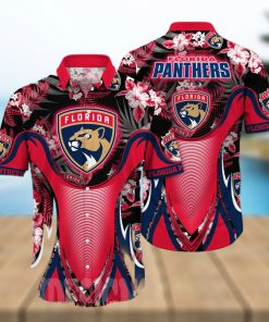 Florida Panthers NHL Floral Unisex Full Print Hawaiian Shirt