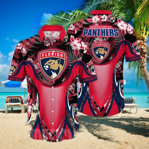 Florida Panthers NHL Floral Unisex Full Print Hawaiian Shirt