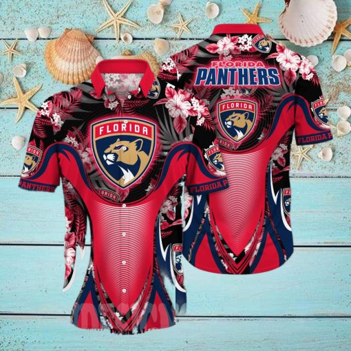 Florida Panthers NHL Floral Unisex Full Print Hawaiian Shirt