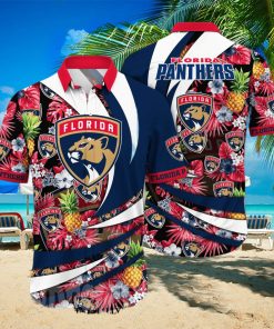 Florida Panthers NHL Flower All Over Printed Unisex Hawaiian Shirt