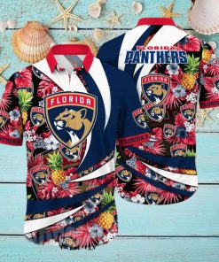 Florida Panthers NHL Flower All Over Printed Unisex Hawaiian Shirt