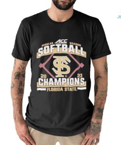 Florida State Seminoles Blue 84 2023 ACC Softball Regular Season Champions Shirt