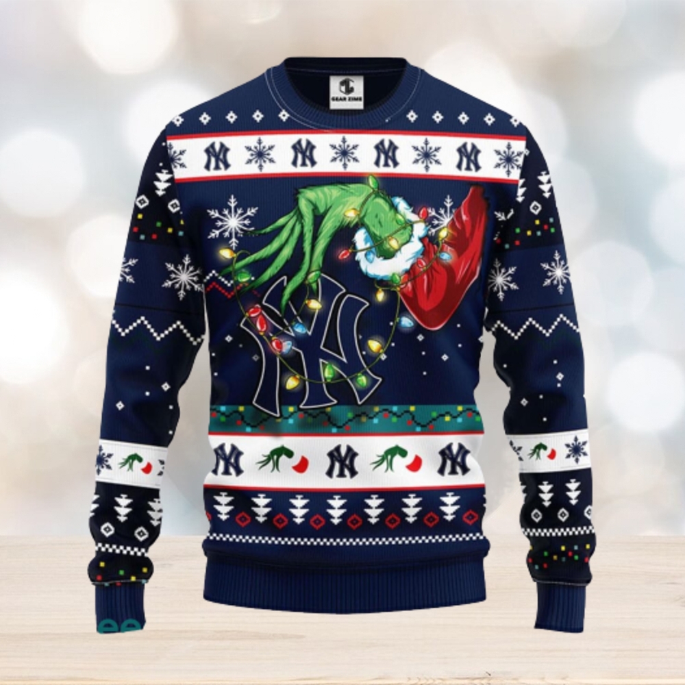 Los Angeles Dodgers New York Yankees Ugly Christmas Sweater