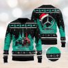 Funny Santa Your Present Is Under The Tree Black Ugly Christmas Sweater Gift For Men And Women