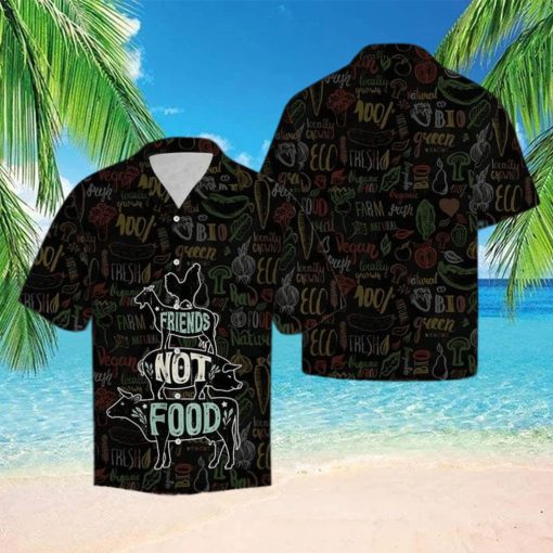 Friends Not Food Vegan Hawaiian Shirt