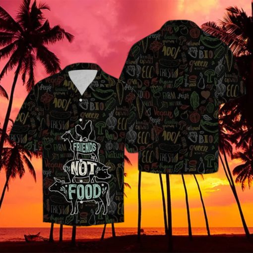 Friends Not Food Vegan Hawaiian Shirt