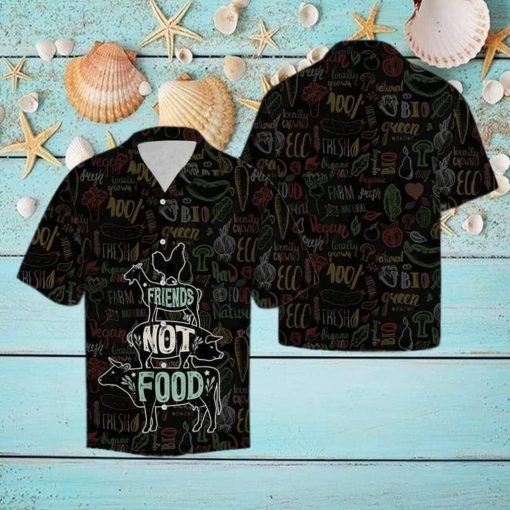 Friends Not Food Vegan Hawaiian Shirt