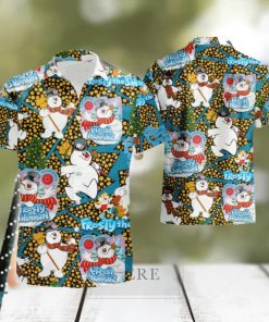 Frosty The Snowman Hawaiian Shirt And Short Set Gift Men Women