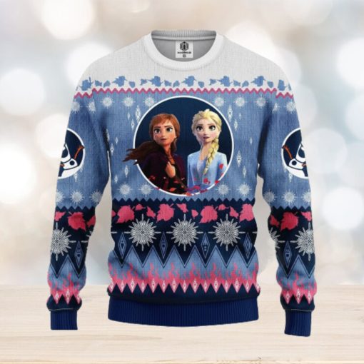 Frozen Elsa Anna Christmas Sweater For Men Women