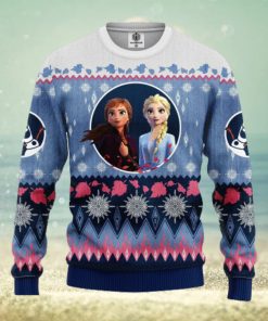 Frozen Elsa Anna Christmas Sweater For Men Women