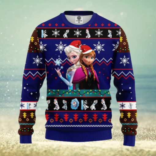 Frozen Ugly Christmas Sweater Blue Ideas For Men Women