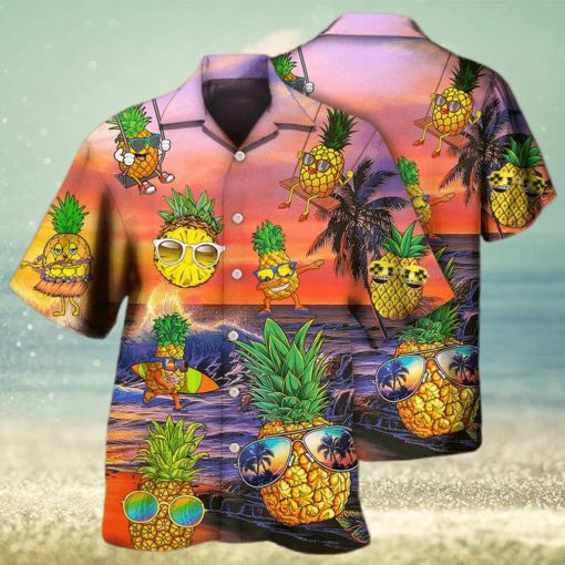 Fruit Pineapple Funny Summer Hawaiian Shirt