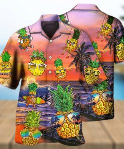 Fruit Pineapple Funny Summer Hawaiian Shirt