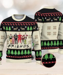 Funny Friends Ugly Christmas Sweater Elf Grinch Kevin