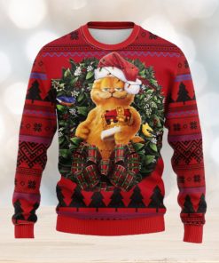 Funny Garfield King Noel Mc Thanksgiving Ugly Christmas Sweater For Men Women