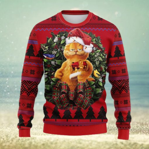 Funny Garfield King Noel Mc Thanksgiving Ugly Christmas Sweater For Men Women