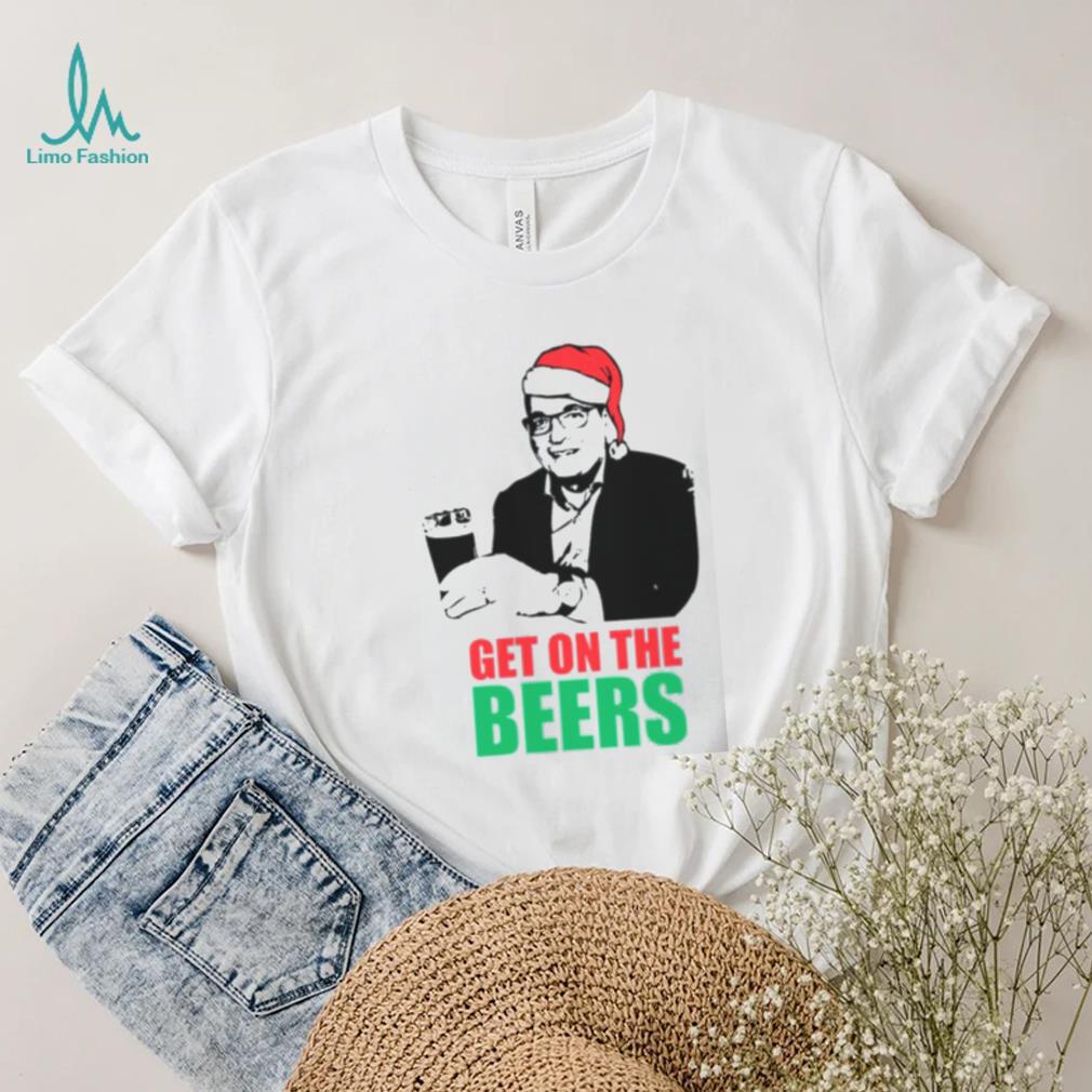 Funny Meme Humorous Dan Andrews Get On The Beers Christmas Santa shirt Funny Meme Humorous Dan Andrews Get On The Beers Christmas Santa shirt