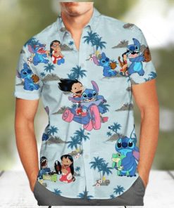 Funny Stitch And Lilo Hawaiian Shirt