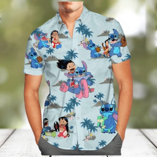 Funny Stitch And Lilo Hawaiian Shirt