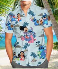 Funny Stitch And Lilo Hawaiian Shirt